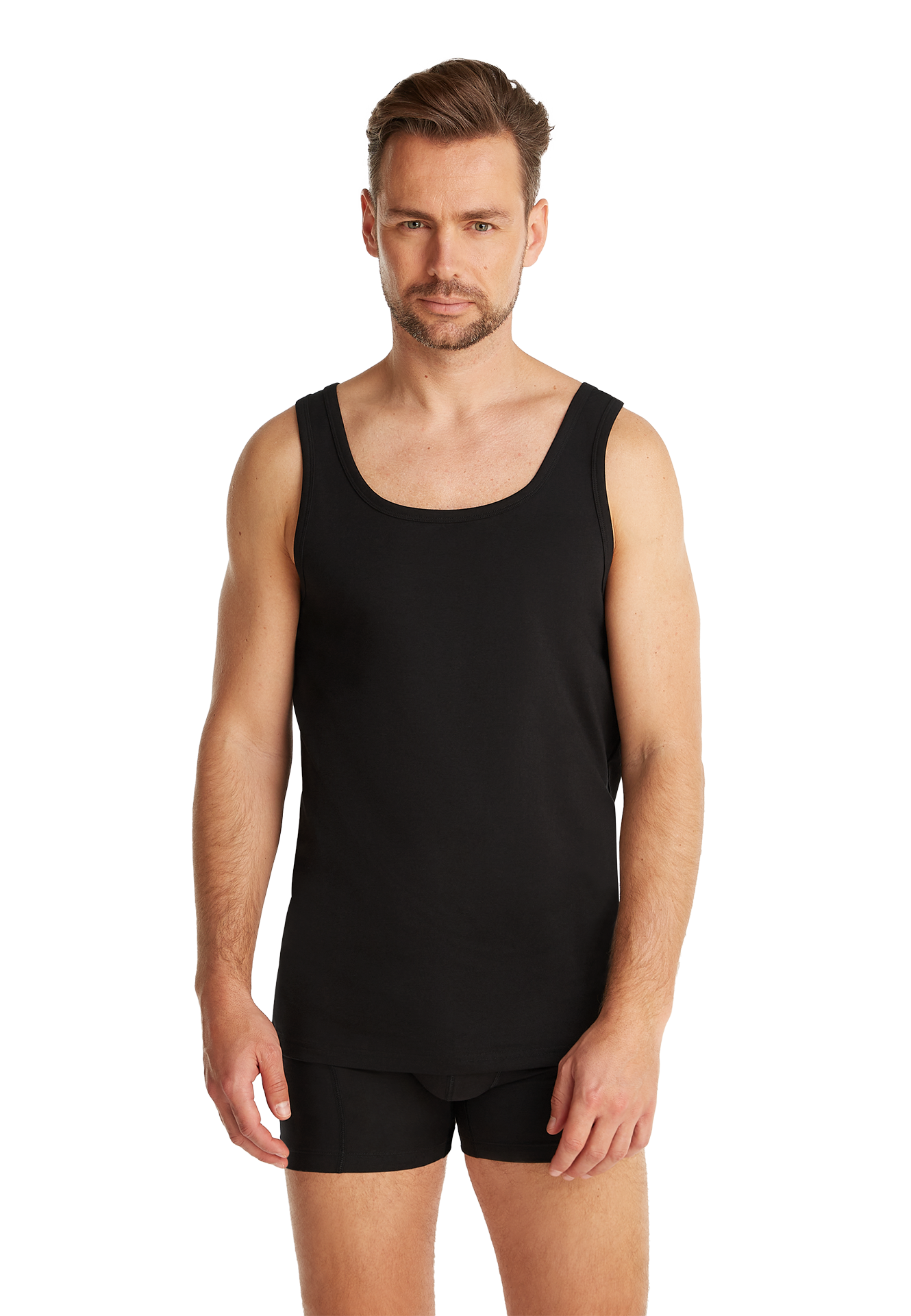 singlet zwart 2 pack