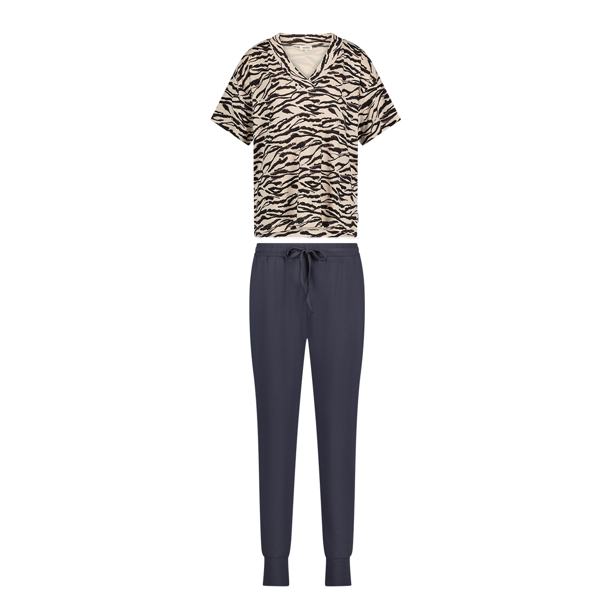 Pyjama set short sleeve zebra mauve  Pyjama set short sleeve zebra mauve