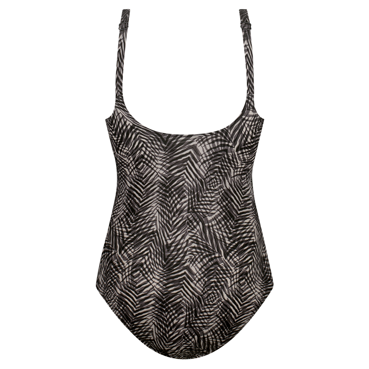 Badpak soft cup twisted summer leaves grey