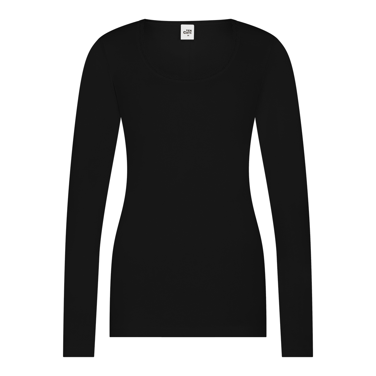 Thermo long sleeve lace zwart