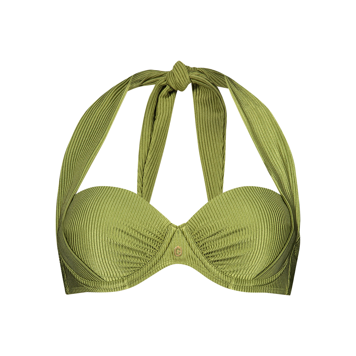 multiway bikini top shiny green maat 36B (70B)