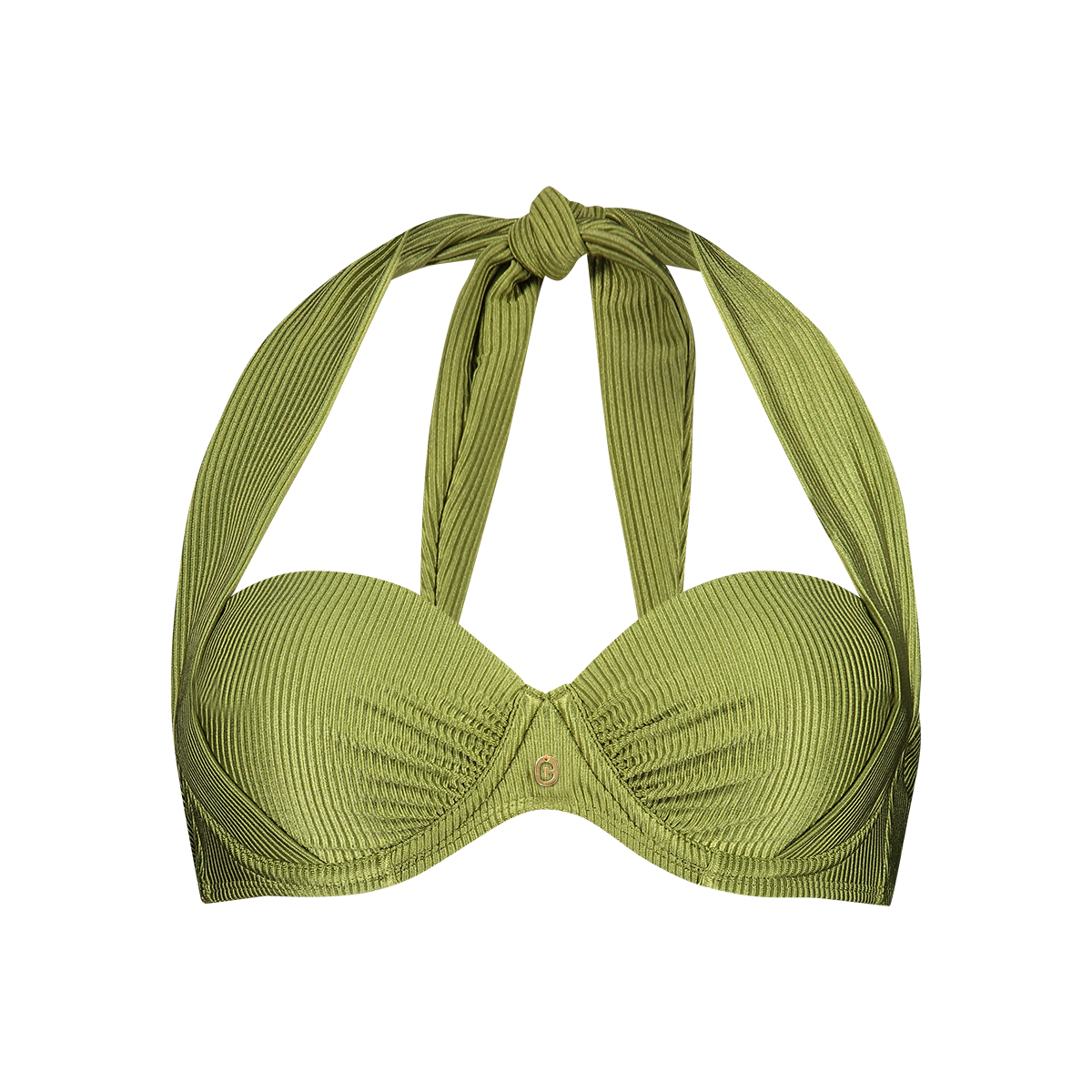 multiway bikini top shiny green multiway bikini top shiny green
