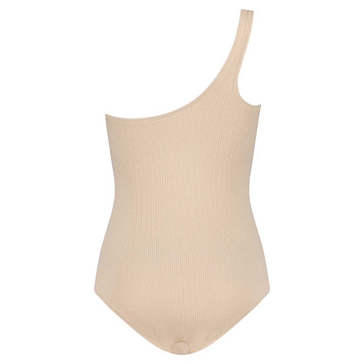 swimsuit one shoulder off white relief