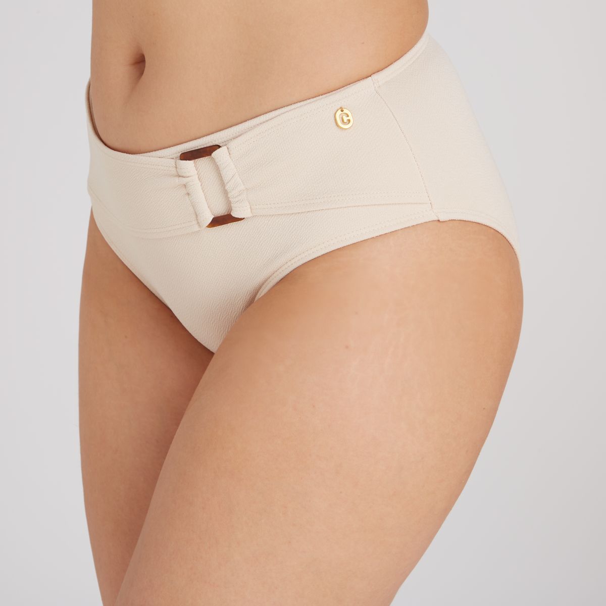 Bikini bottom buckle off white relief