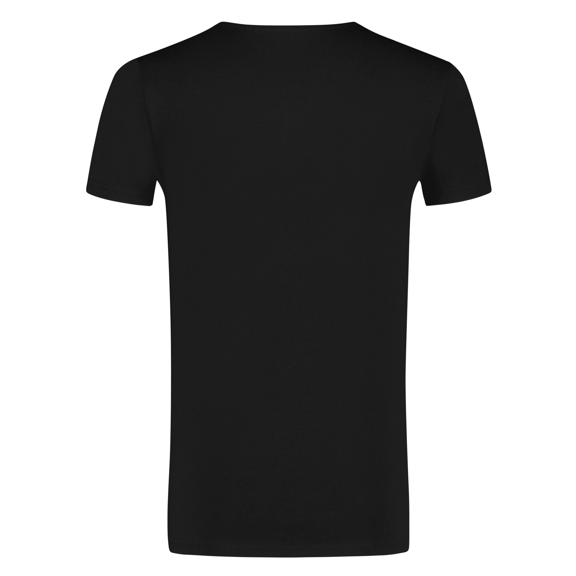 T-shirt v-hals zwart 2 pack