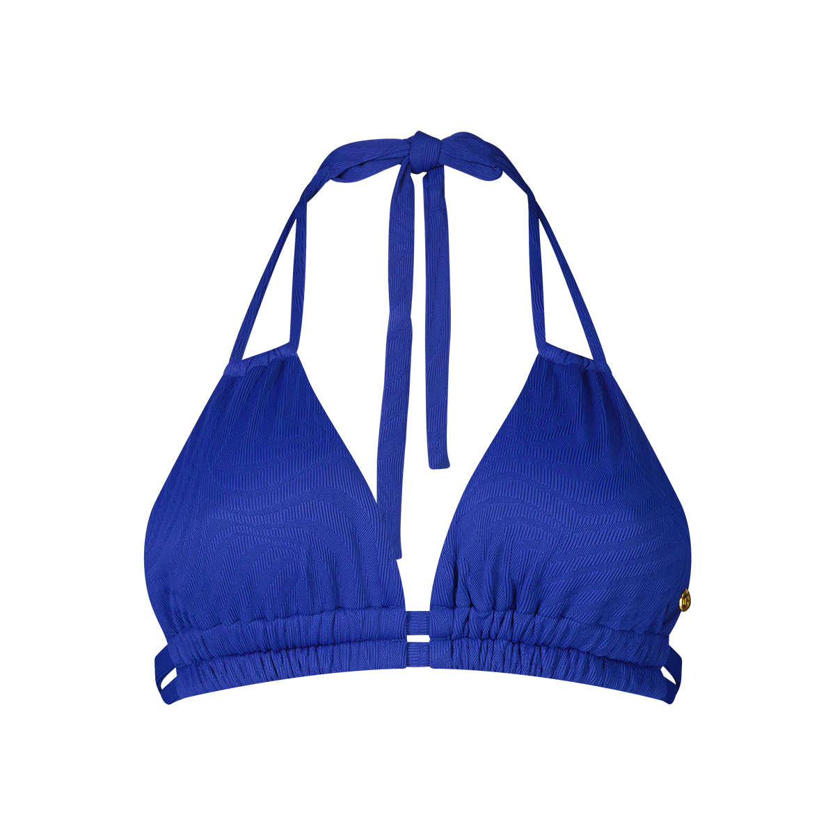 slide triangle bikini top blue waves maat 42