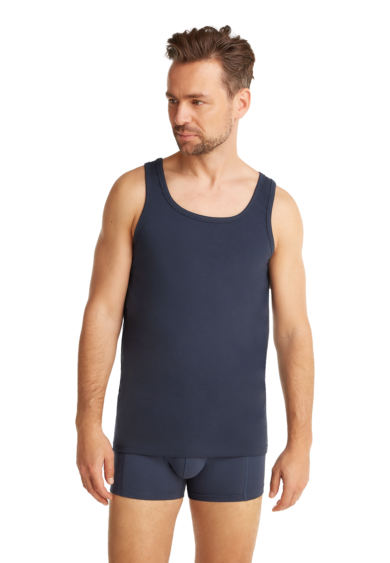 singlet navy 2 pack