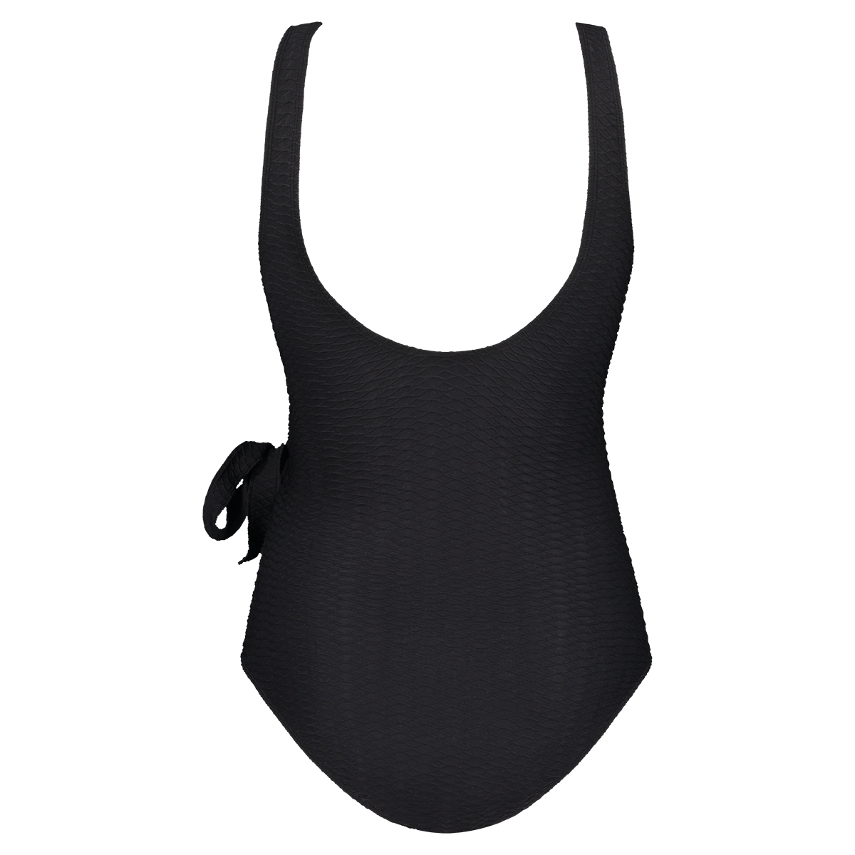 swimsuit v-neck black snake