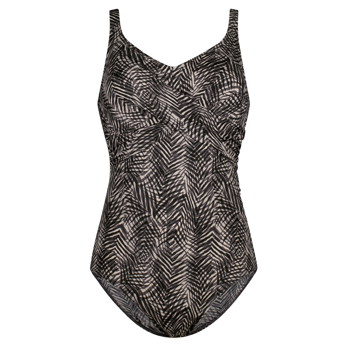 Badpak soft cup twisted summer leaves grey