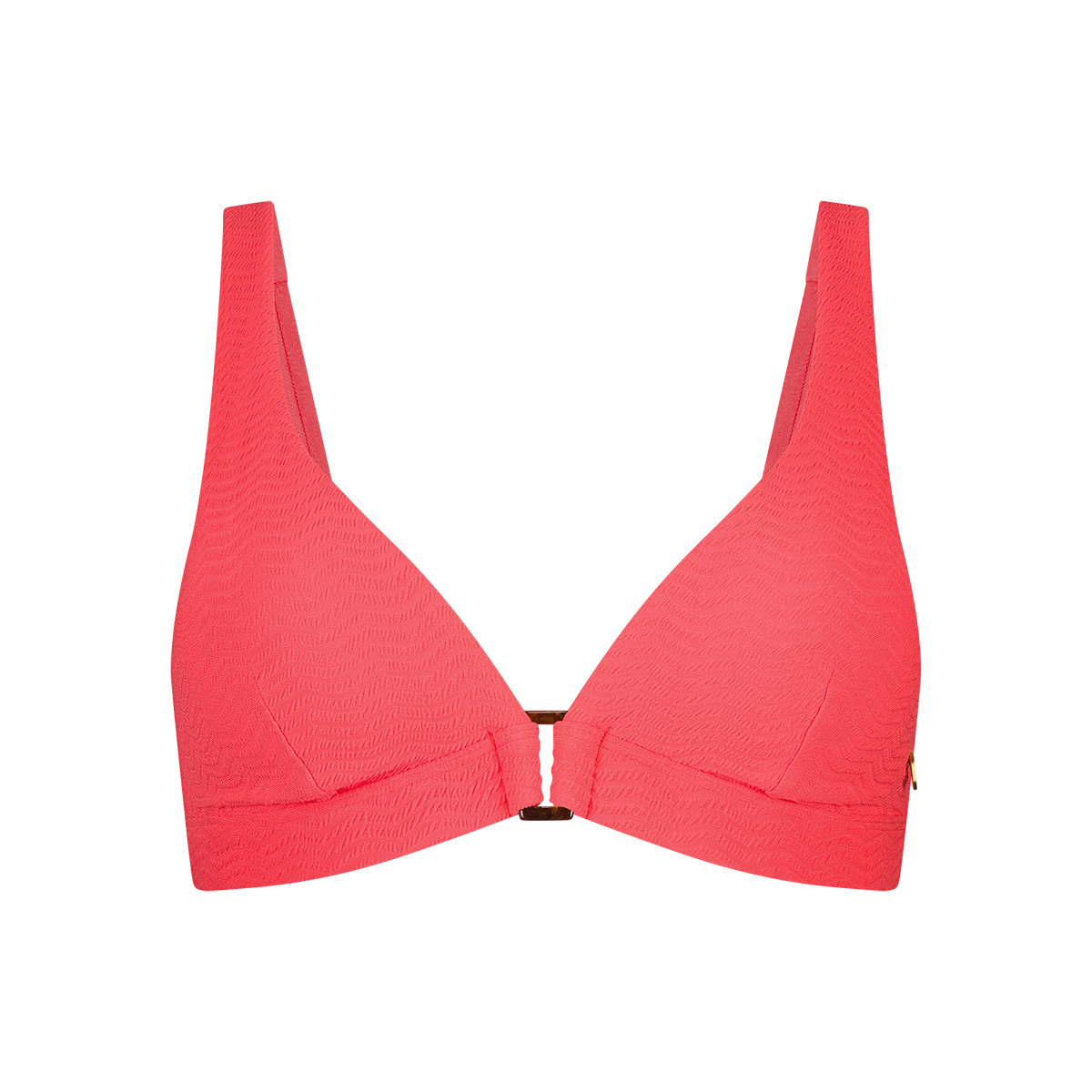 Triangle buckle push-up bikini sunset neon