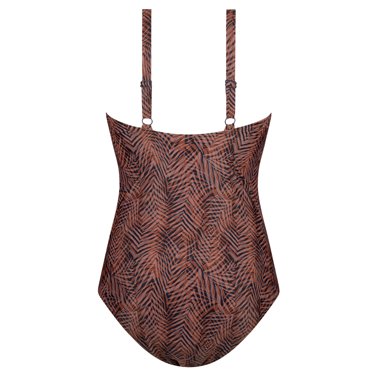 Badpak soft cup shape summer leaves navy
